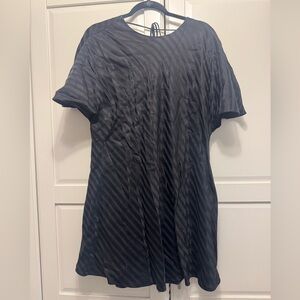 Banana Republic Charcoal Striped Dress